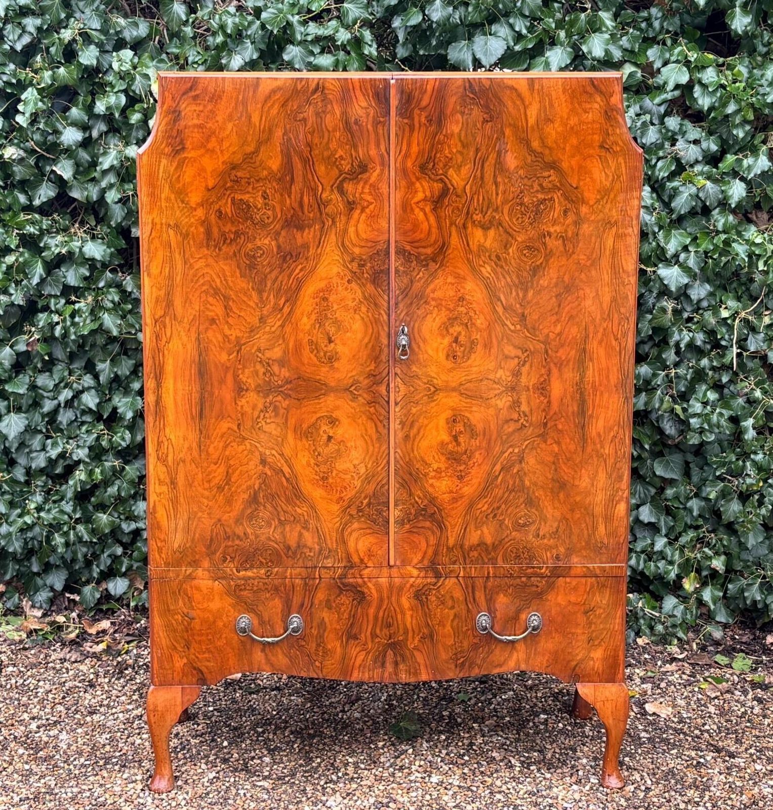 Vintage 1930’s Art Deco Burr Walnut Compactum photo for sale