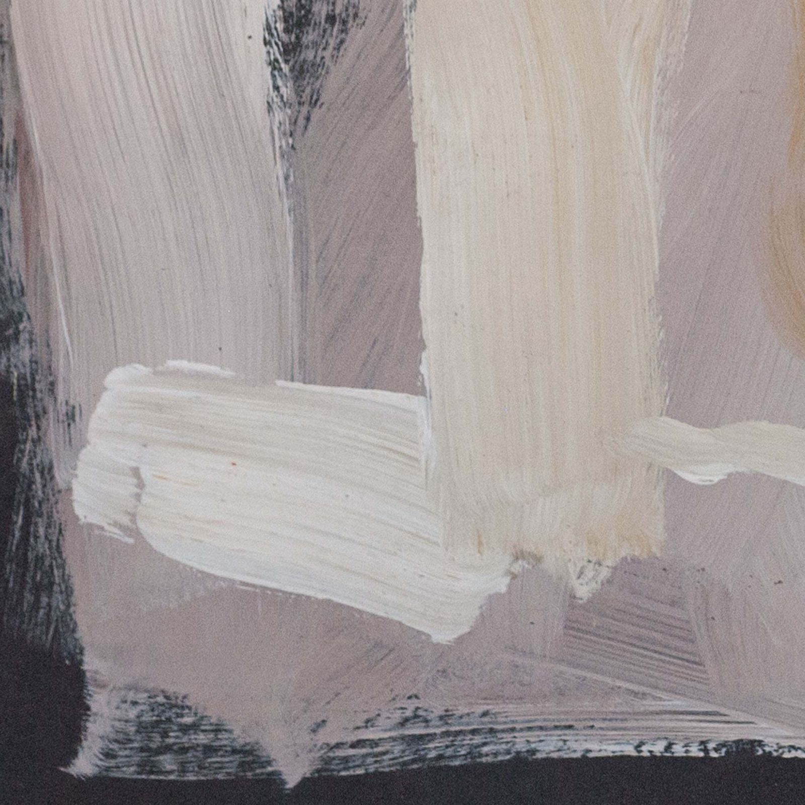 Abstract Composition In Ochre And Plum By Elvira Fustero photo for sale