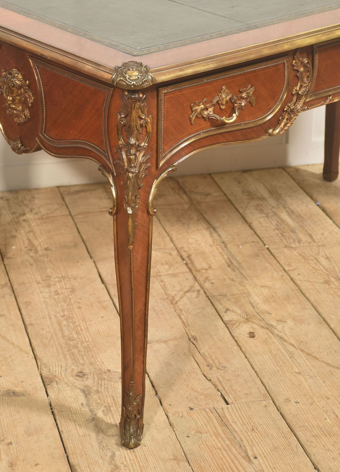 Furniture Fine French Louis XV–Style Ormolu Mounted Bureau Plat photo