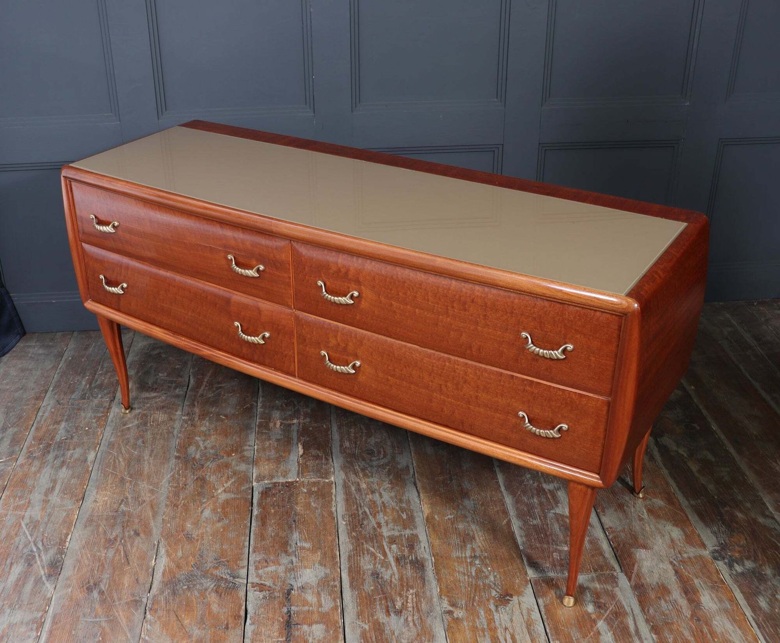 photo vintage Italian Mid Century Chest Of Drawers C1950