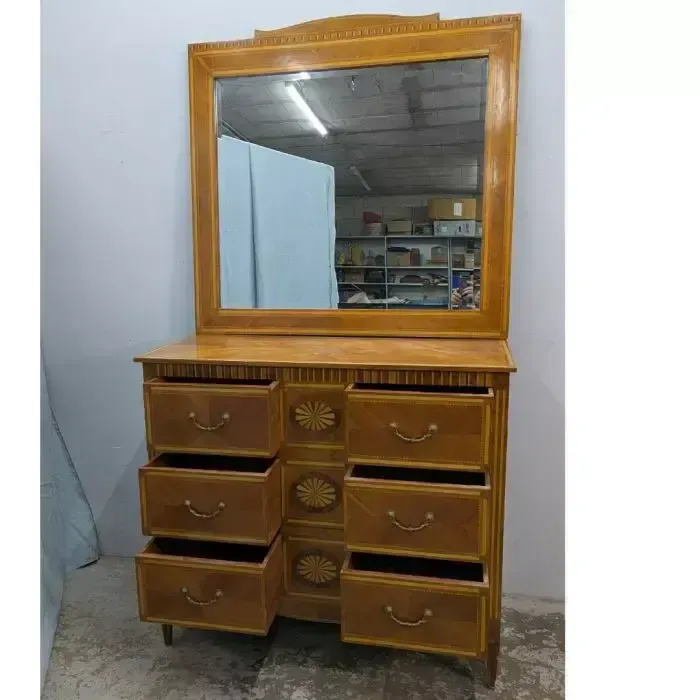 Louis XVI Style Dressing Table With Italian Marquetry, Circa 1900 photo furniture