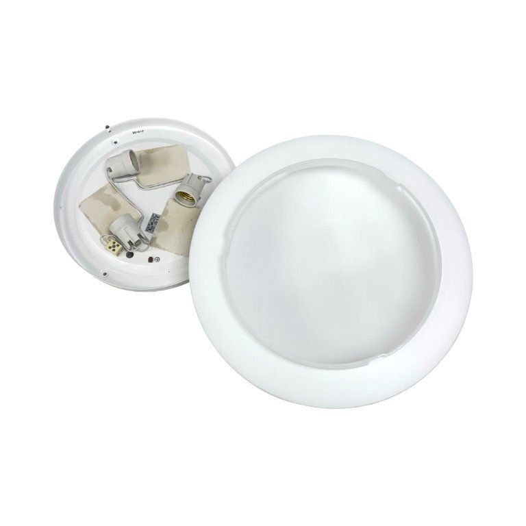 photo vinterior Peill & Putzler Ceiling Lamp – Germany, 1970s, Opal Glass, 40 Cm, 3×E27