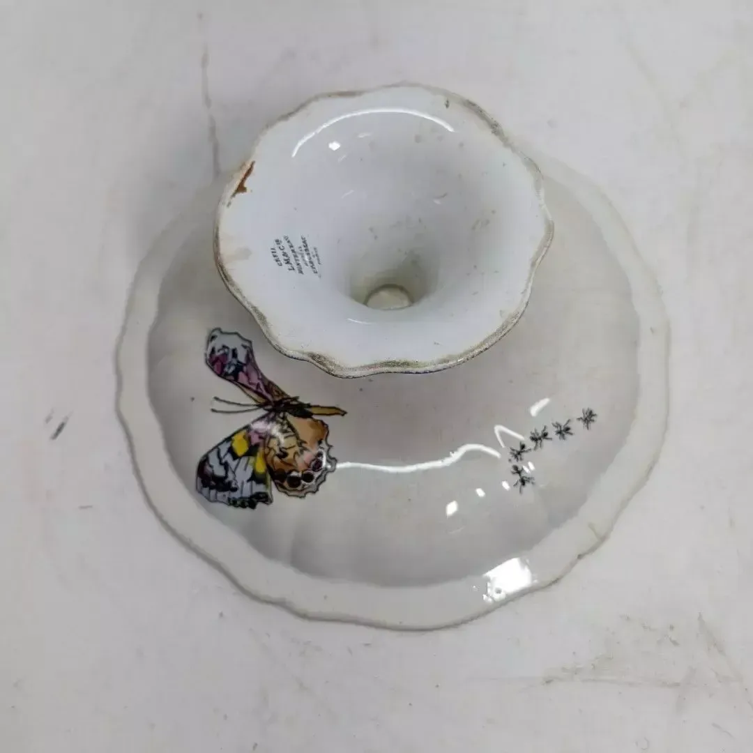 photo for sale Felix Braquemond Pair Of Compote Dishes From The Rousseau Creil And Montereau Service