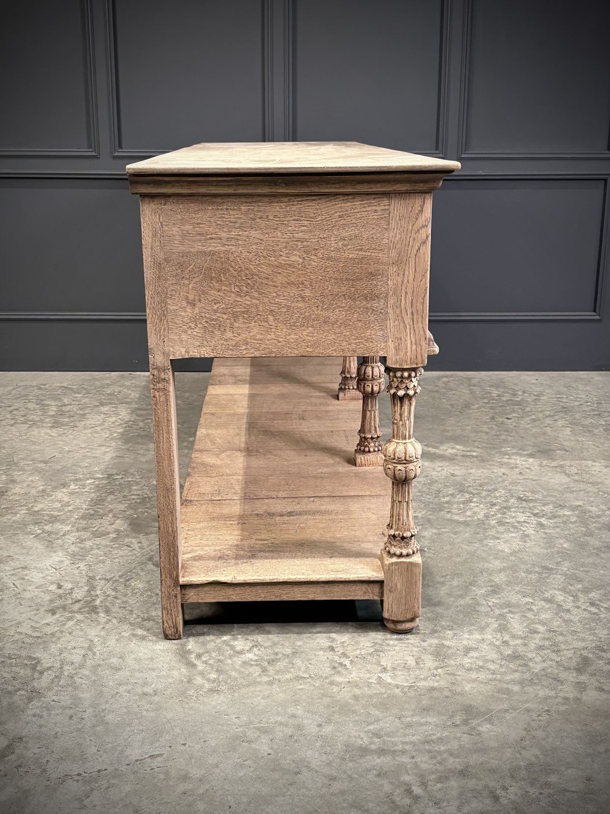 photo buy Bleached Carved Oak Potboard Dresser