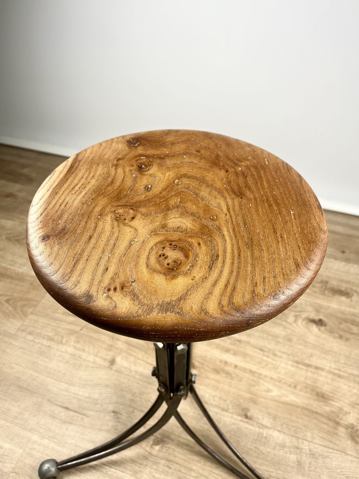 photo for sale Rubery Owen Adjustable ‘Blade’ Stool, British 1940s