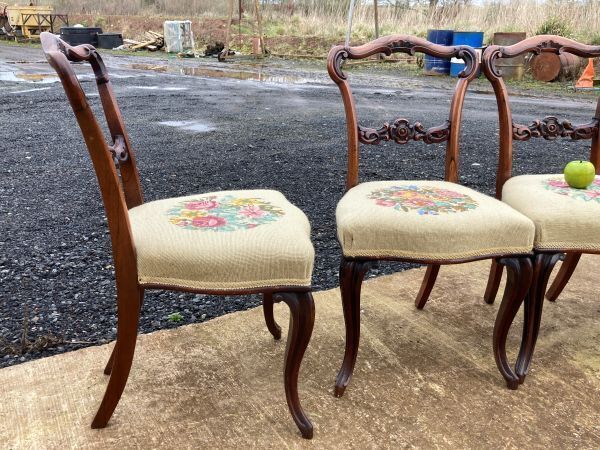 A Fine Set Of 6 Victorian Rosewood Dining Chairs photo vinterior