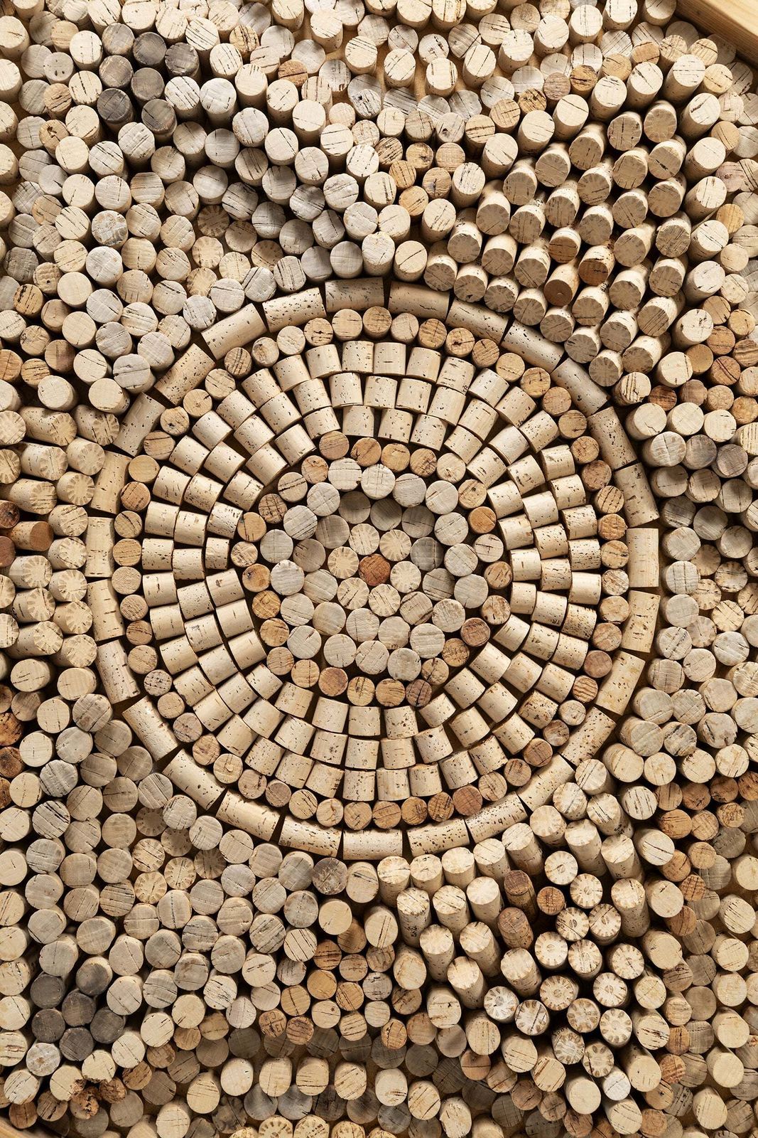 Verena Wittenwiller, Cork Mandala, 1970s photo furniture