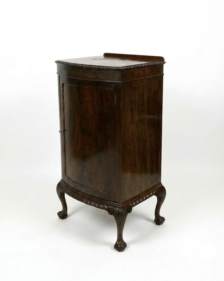 Handsome Edwardian Mahogany Side Or Drinks Cabinet photo Furniture
