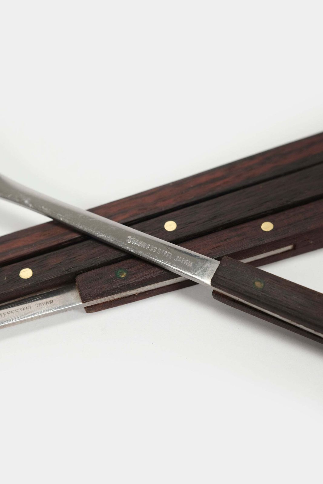 Set Of 4 Fondue Forks With Wooden Handles, Rosewood, Japan, 60s photo Home Decor