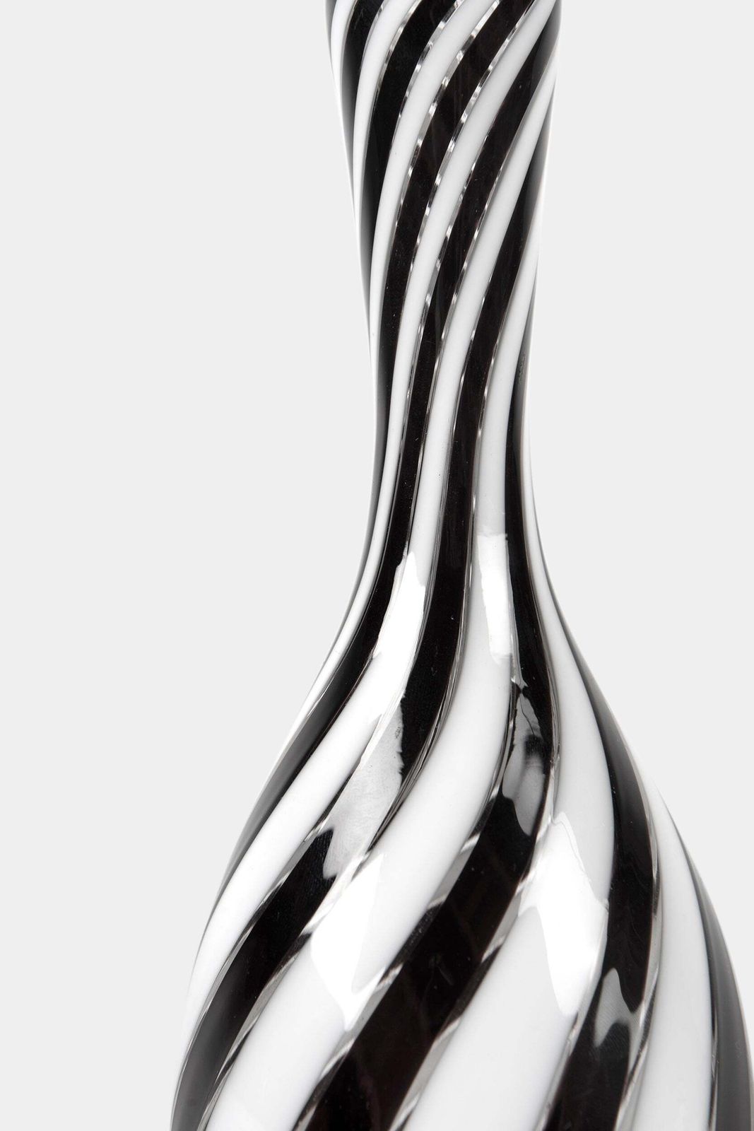 Dino Martens, Aureliano Toso, Half Filigree Glass Vase, Italy, 1950s photo for sale