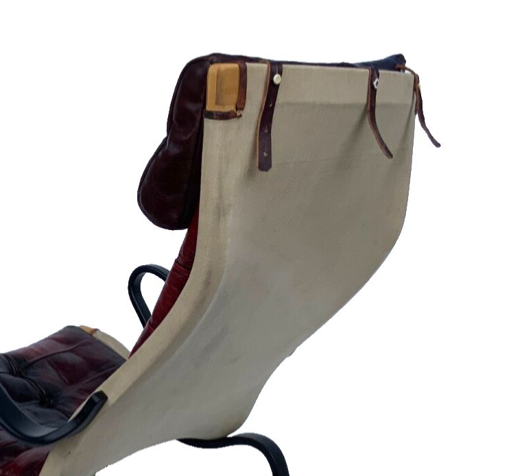 photo furniture Vintage Pernilla 69 Armchair By Bruno Mathsson For Dux In Oxblood Leather 1960s
