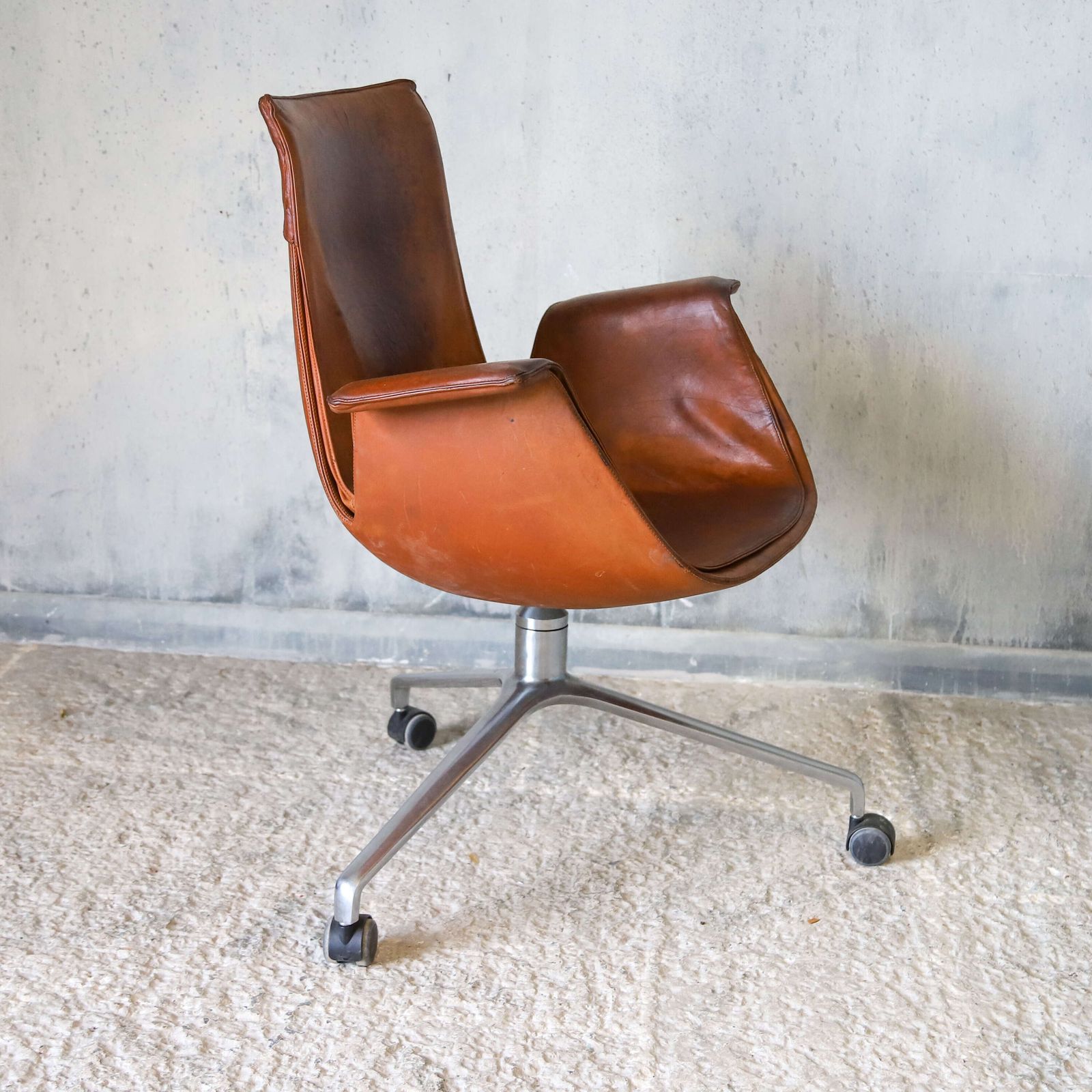 Vintage Tulip Office Chair By Preben Fabricius & Jørgen Kastholm photo vintage