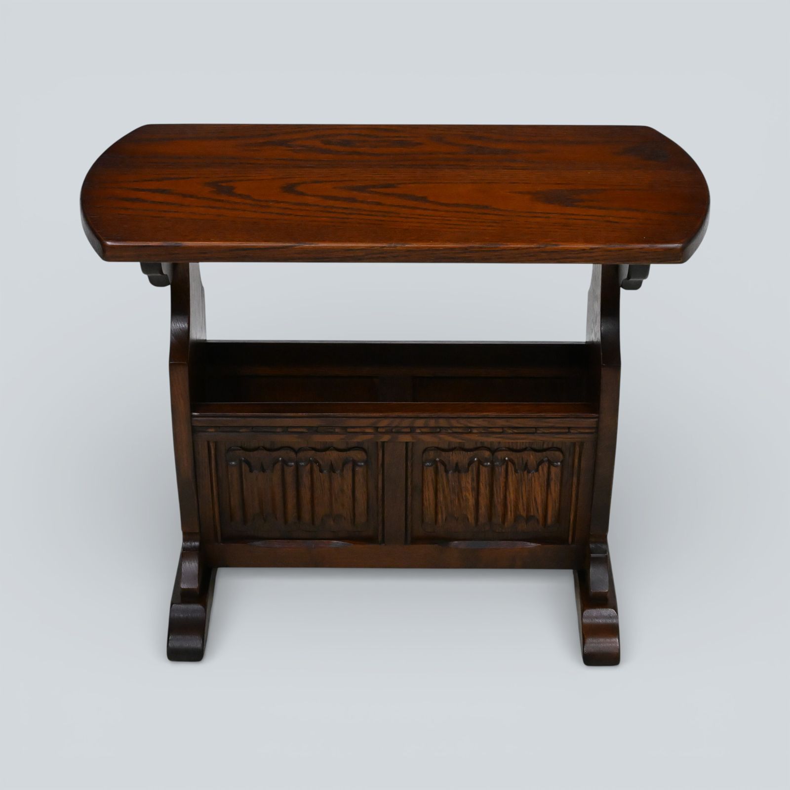 Old Charm Magazine Rack In Tudor Brown Free Delivery* photo 197.0