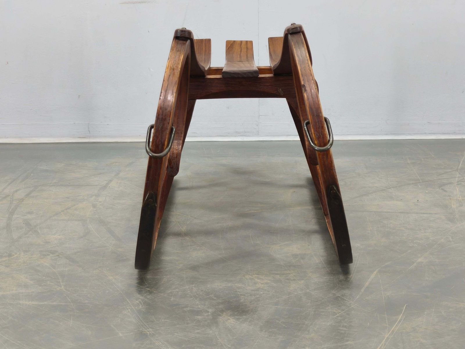 1930s Czech Oak Art Deco Sled photo vinterior