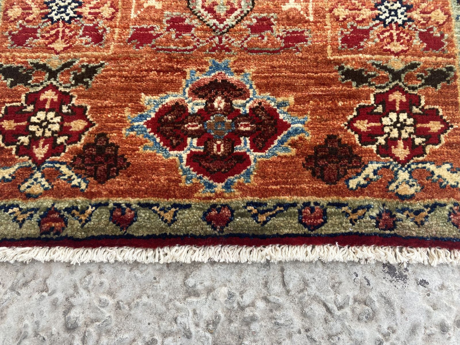 2x3 Rust Afghan Mamluk Hand Knotted Oriental Rug photo Textiles