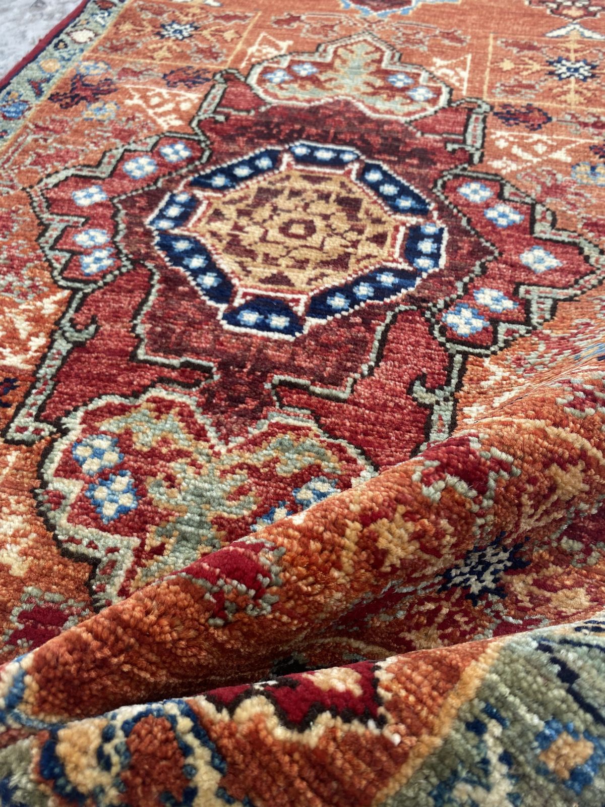 2x3 Rust Afghan Mamluk Hand Knotted Oriental Rug photo vinterior