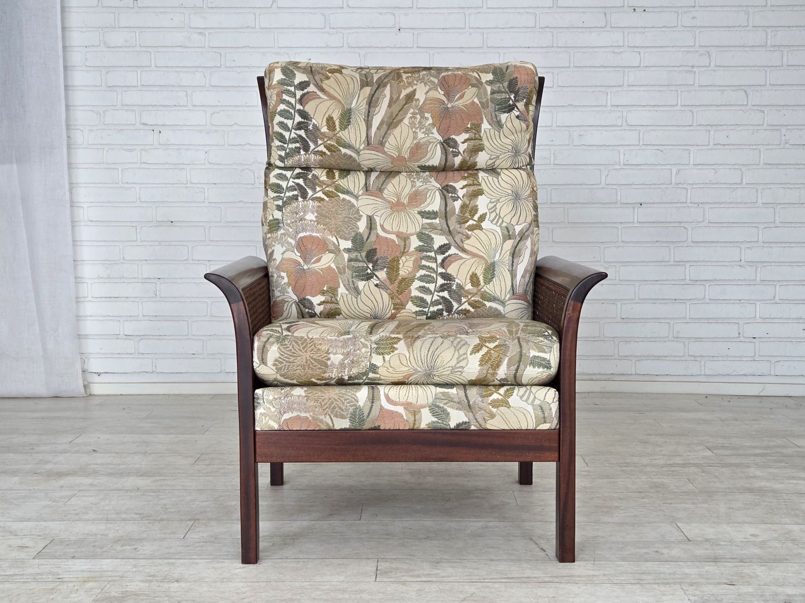 photo for sale 1970s, Swedish Highback Armchair By Arne Norell.
