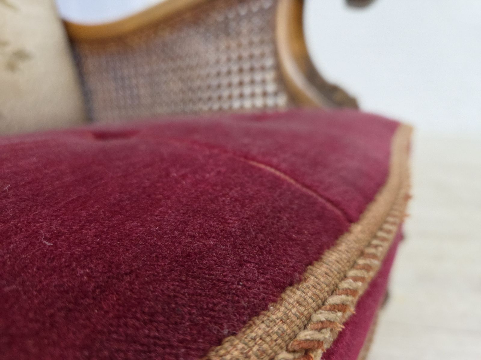 1930s, Danish Armchair, Furniture Velour, Ash Wood. photo buy