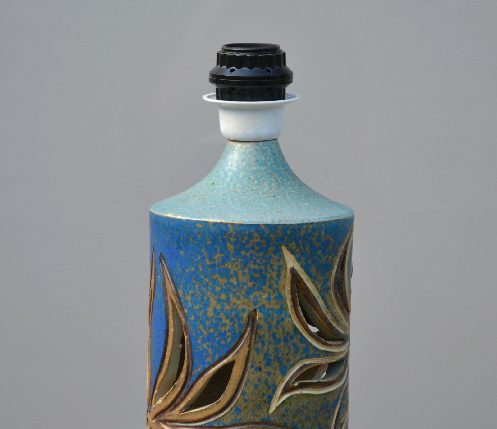 Stoneware Table Lamp Stand By Heinz Preissler, Alingsås Keramik 1970's, Sweden photo vinterior