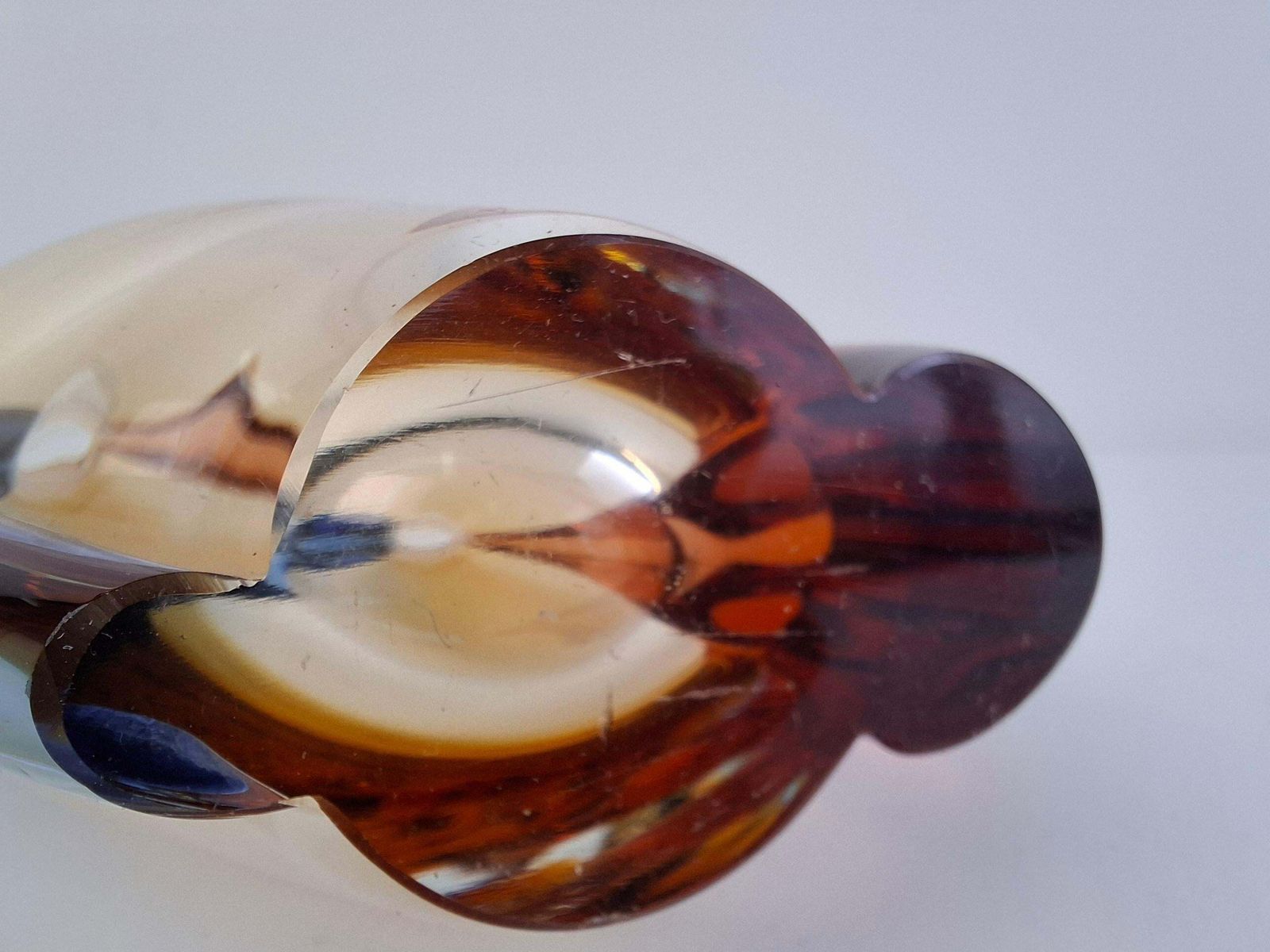 Tsjechische Kunstglazen Vaas Van Hana Machovská, Mstišov – Mid Century Modern, Jaren 1960 photo Woonaccessoires