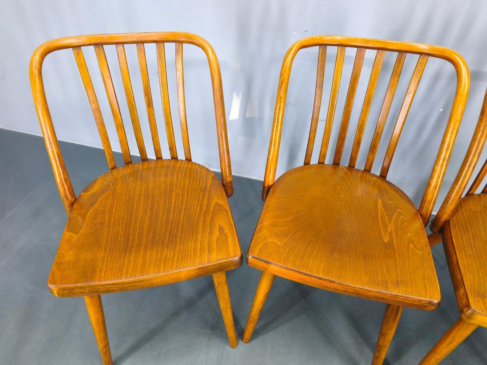 Antonin Suman For Ton Dining Chairs, 1960s, Set Of Four photo 1205.0