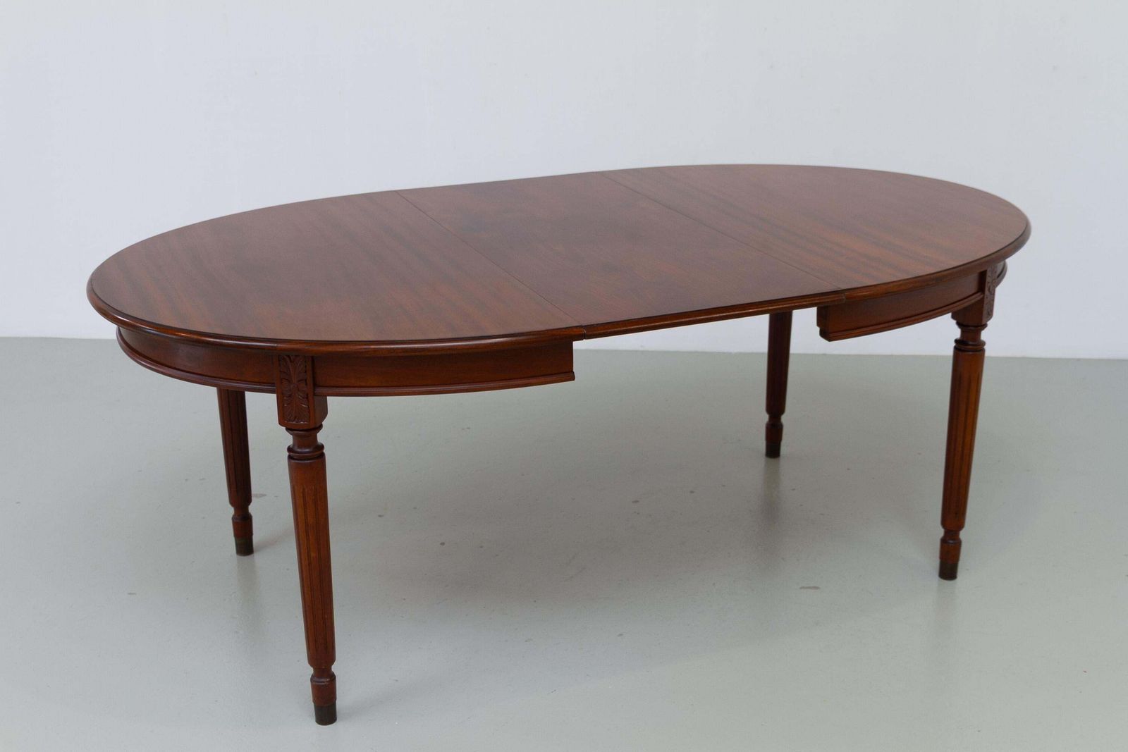 Furniture Danish Hepplewhite Oval Mahogany Dining Table By Farre Møbelfabrik, 1970s. photo