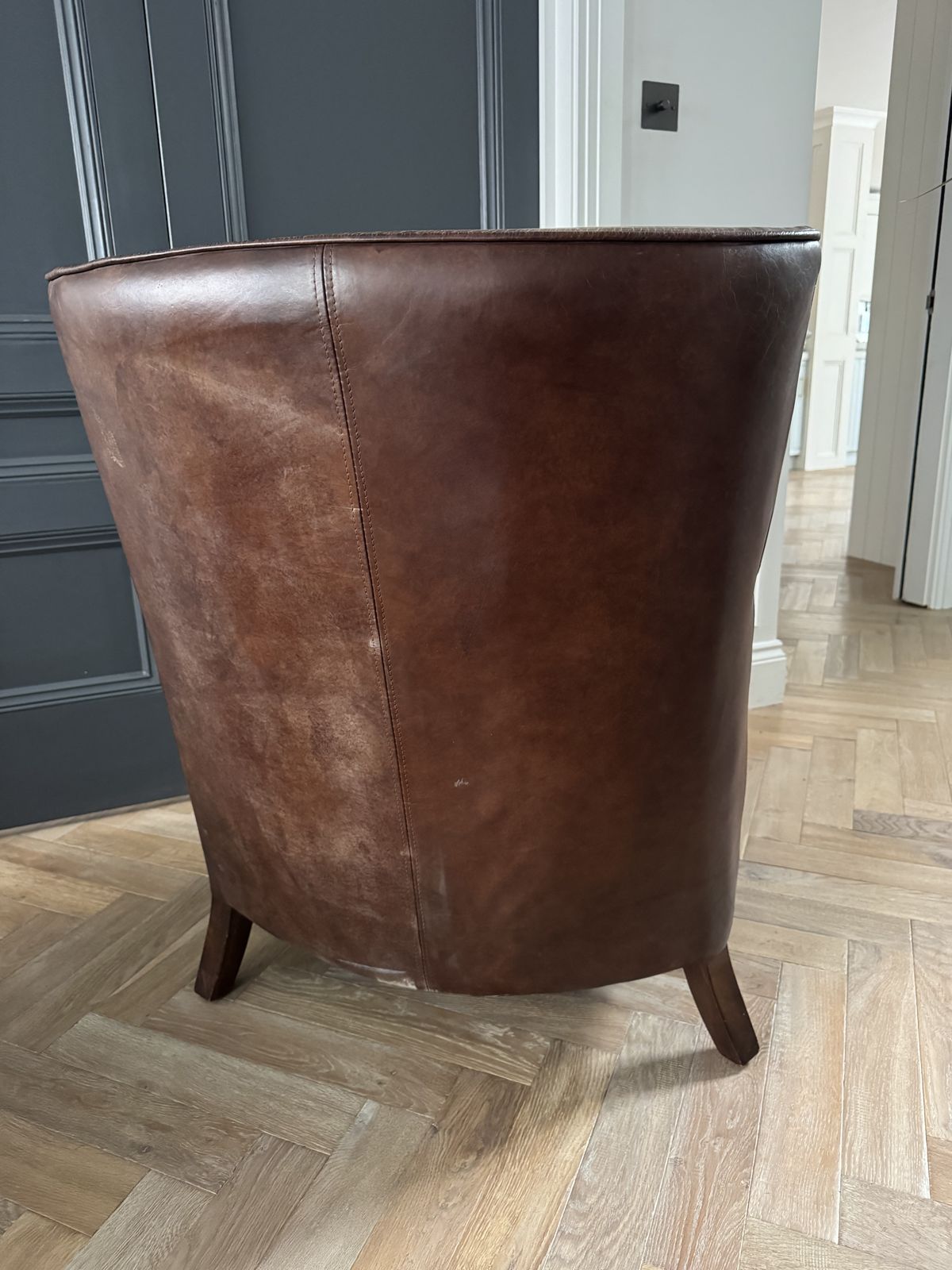 2 X Andrew Martin Drake Leather Armchairs photo Furniture