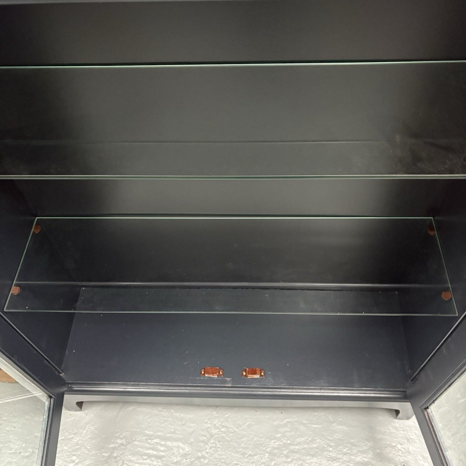 Stag Minstrel Drinks Cabinet/Display Unit Painted In Farrow & Ball “Railings” photo buy