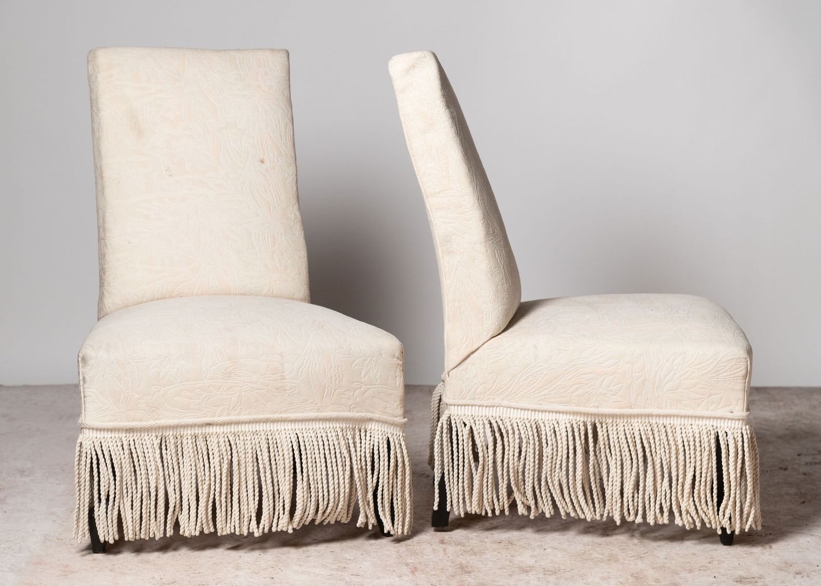 French Pair Of Slipper Chairs For Upholstery photo furniture