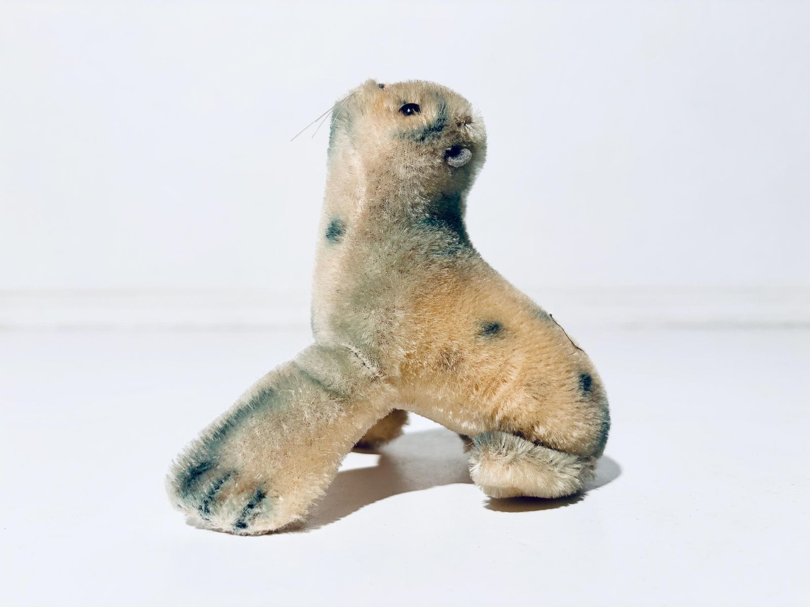 Vintage Steiff Stuffed Baby Seal Toy 'Robby' Mohair / Vintage 1960s photo Home Decor