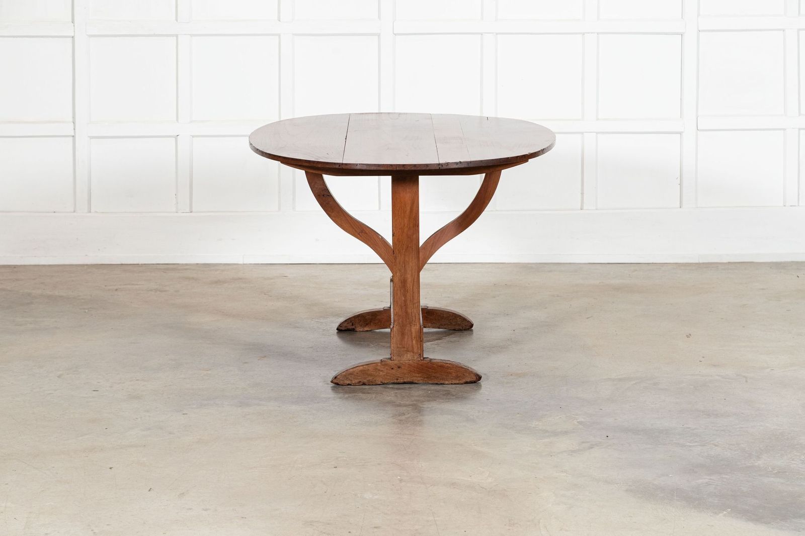 Large 19thc Oval French Fruitwood Vendange Wine Table photo buy