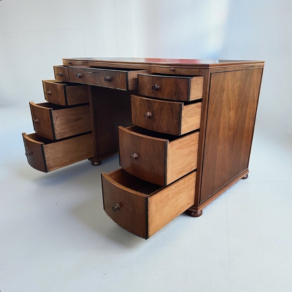 Fine Art Deco Desk By Maurice Adams. photo vinterior