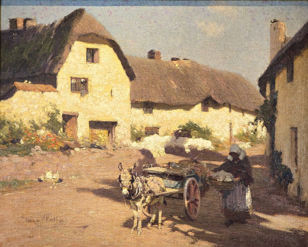 Fred Hall (1860 1948) – Porlock Weir, Somerset Painting.