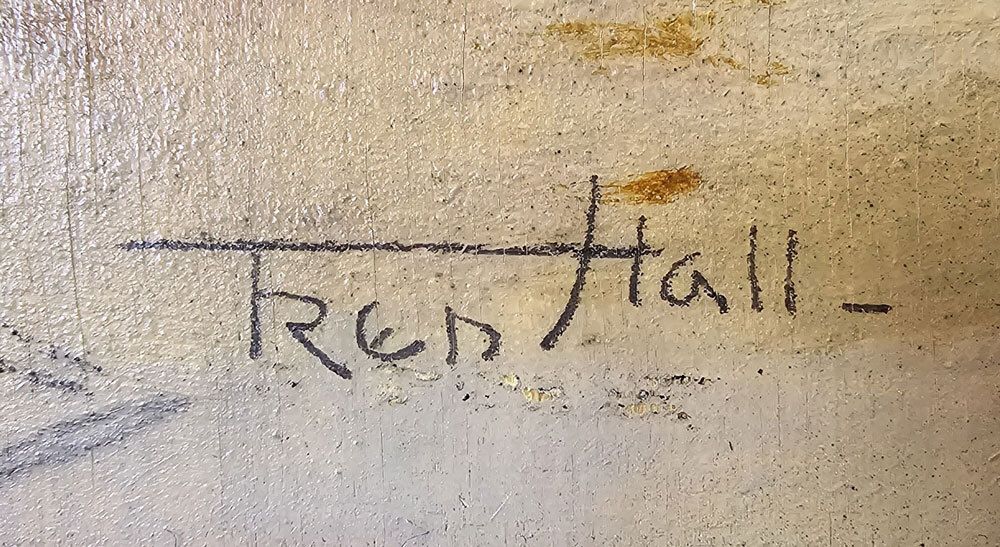 Fred Hall (1860 1948) – Tilshead, Wiltshire Painting. photo Art