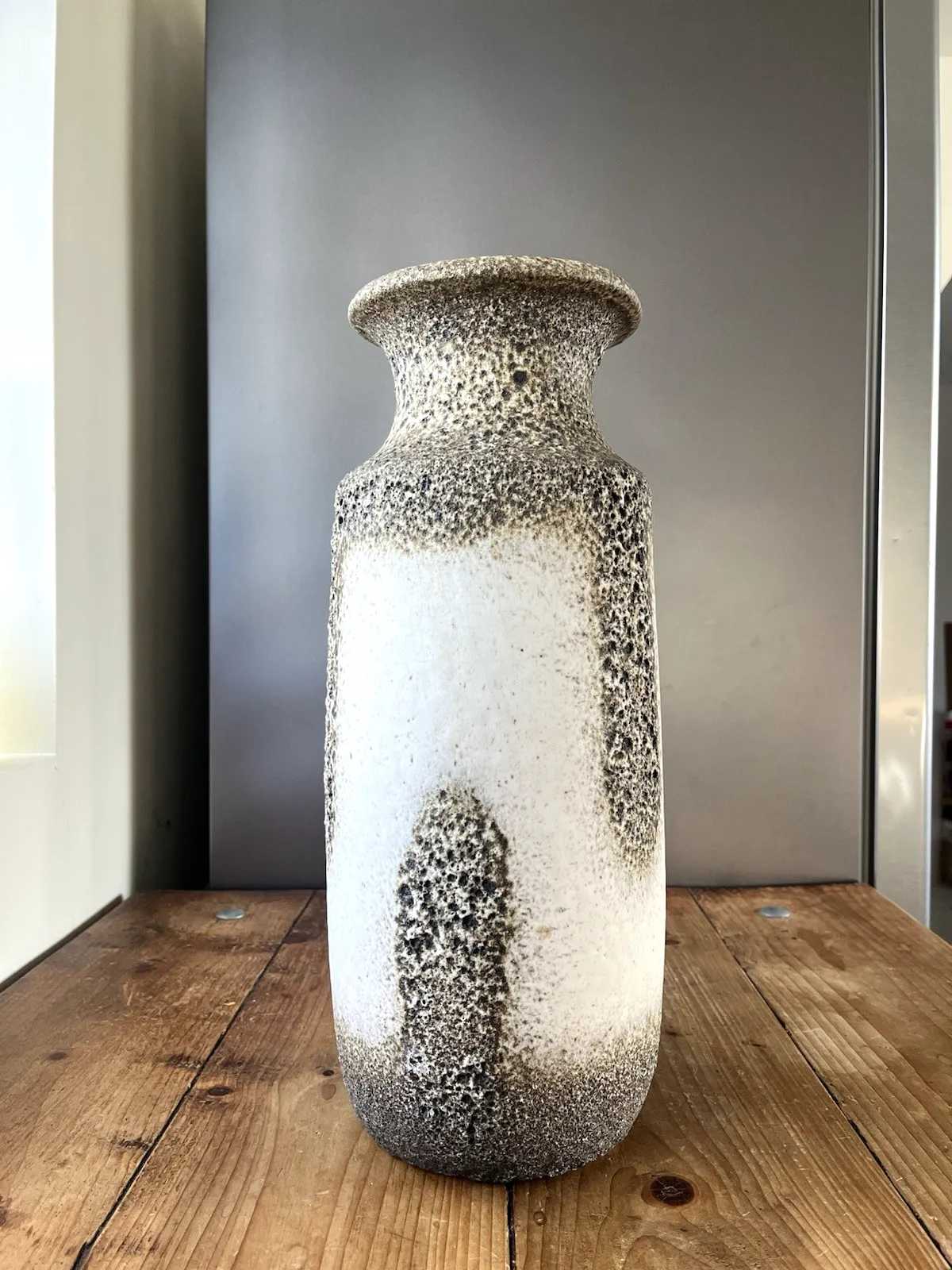 Mid Century 60's Scheurich West German Fat Lava Pottery Floor Vase Stick Stand photo Home Decor