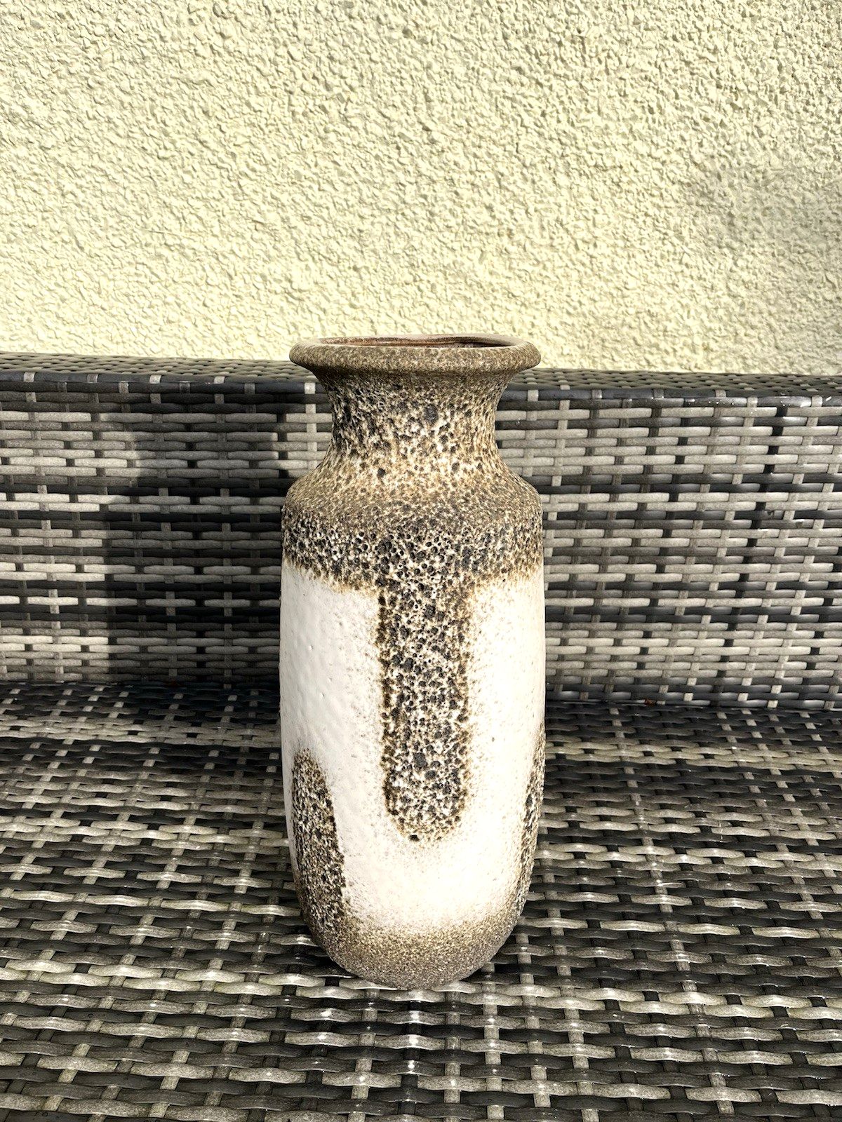 Home Decor Mid Century 60's Scheurich West German Fat Lava Pottery Floor Vase Stick Stand photo