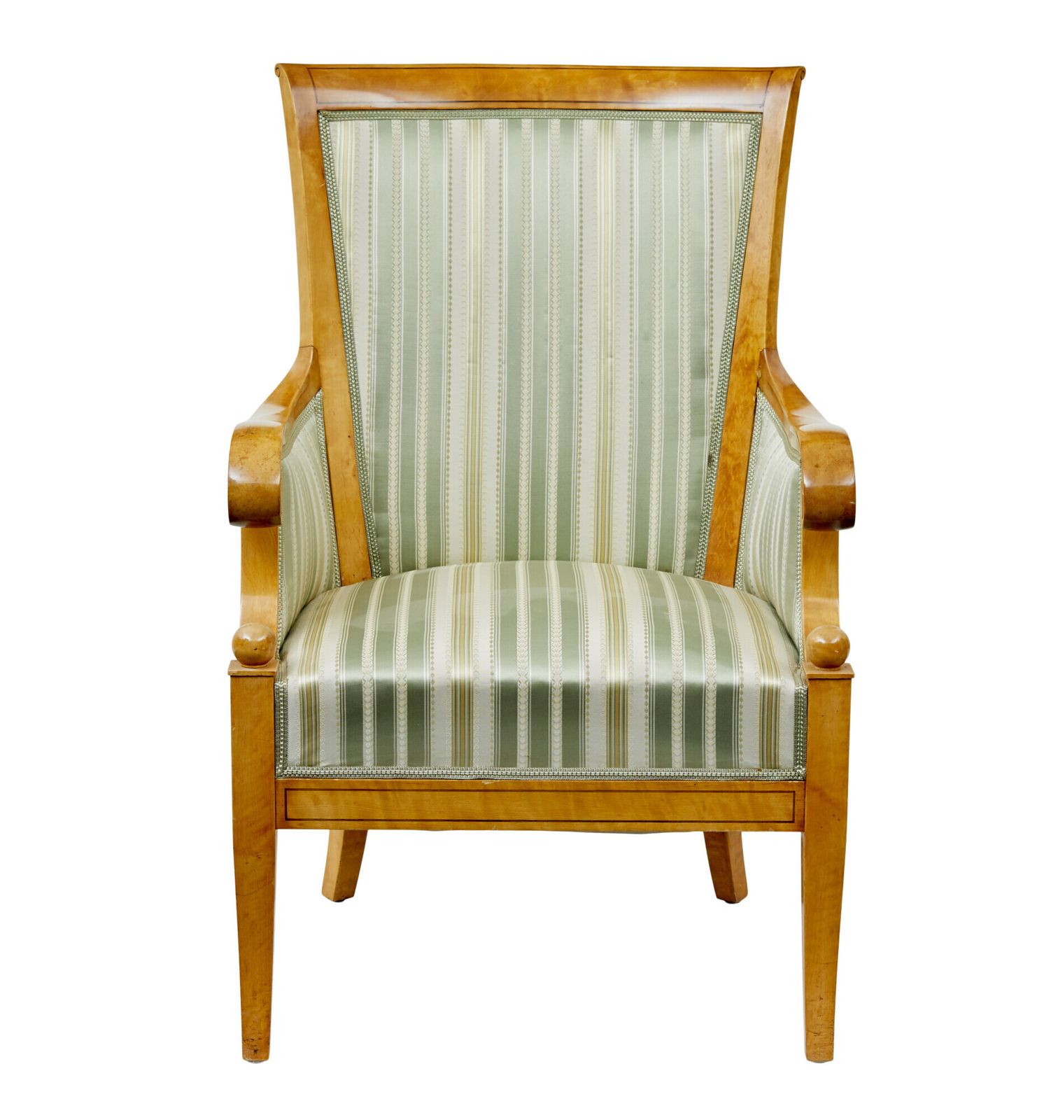 photo furniture Early 20th Century Set Of 4 Karl Johan Influenced Birch Armchairs