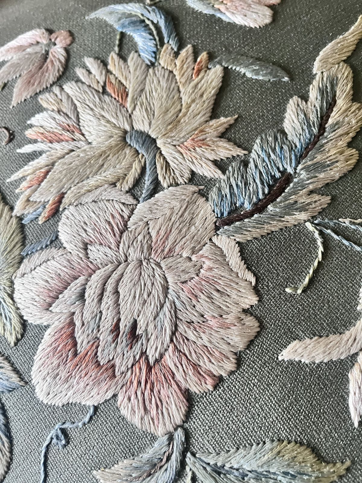 Vintage French Provincial Embroidered Armchair photo 345.0