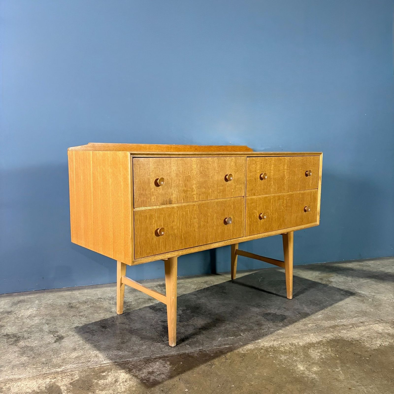 Meredew Oak Sideboard/Chest Of Drawers Mid Century Retro Mcm Set 1 photo for sale