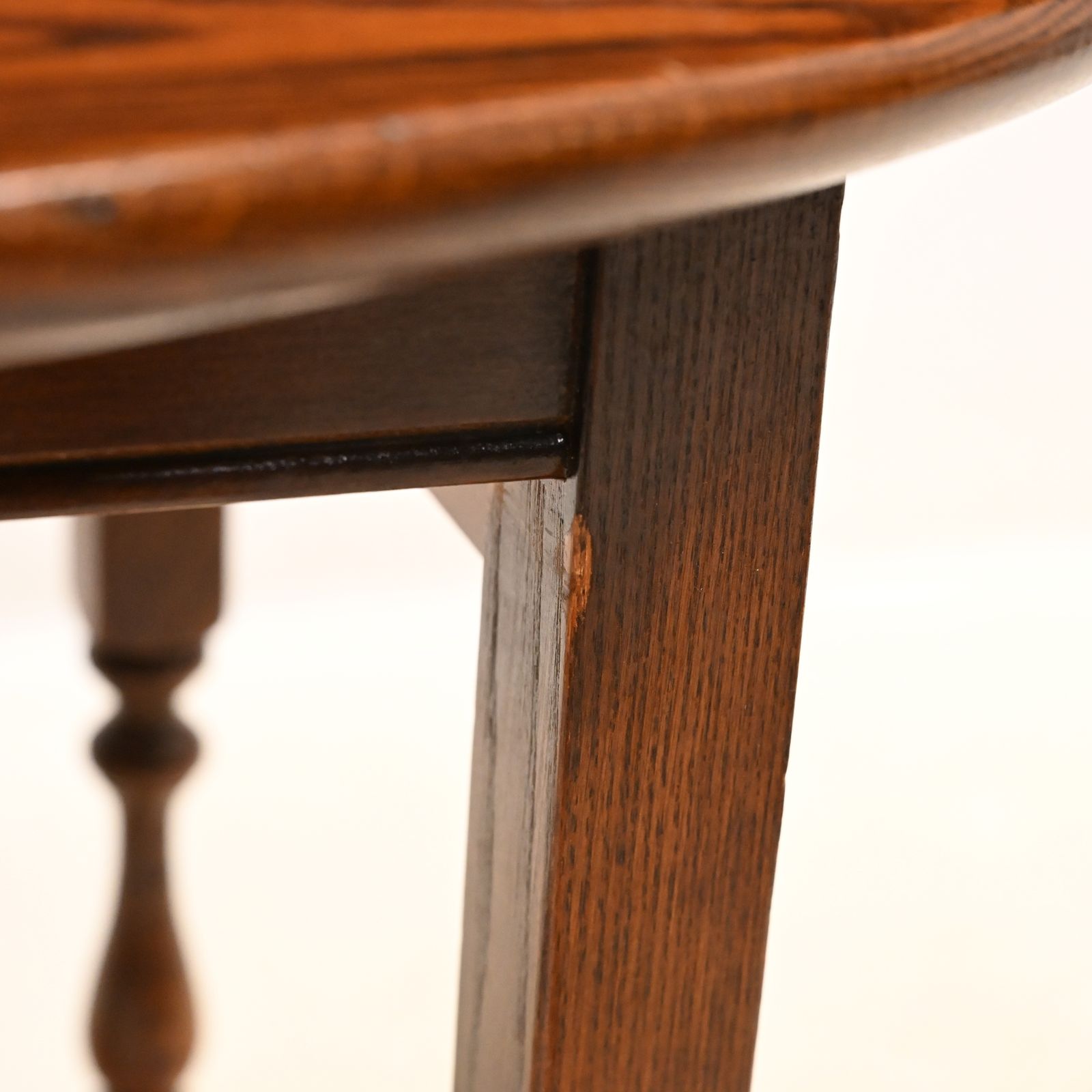 photo buy Old Charm Oval Nest Of Tables In Tudor Brown Model 1990 Vgc Free Uk Delivery