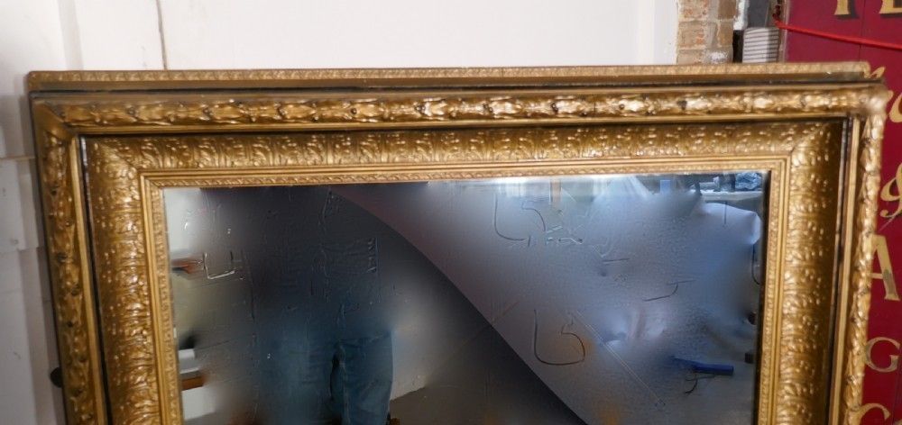 A Large 19th Century Gilt Wall Mirror photo buy