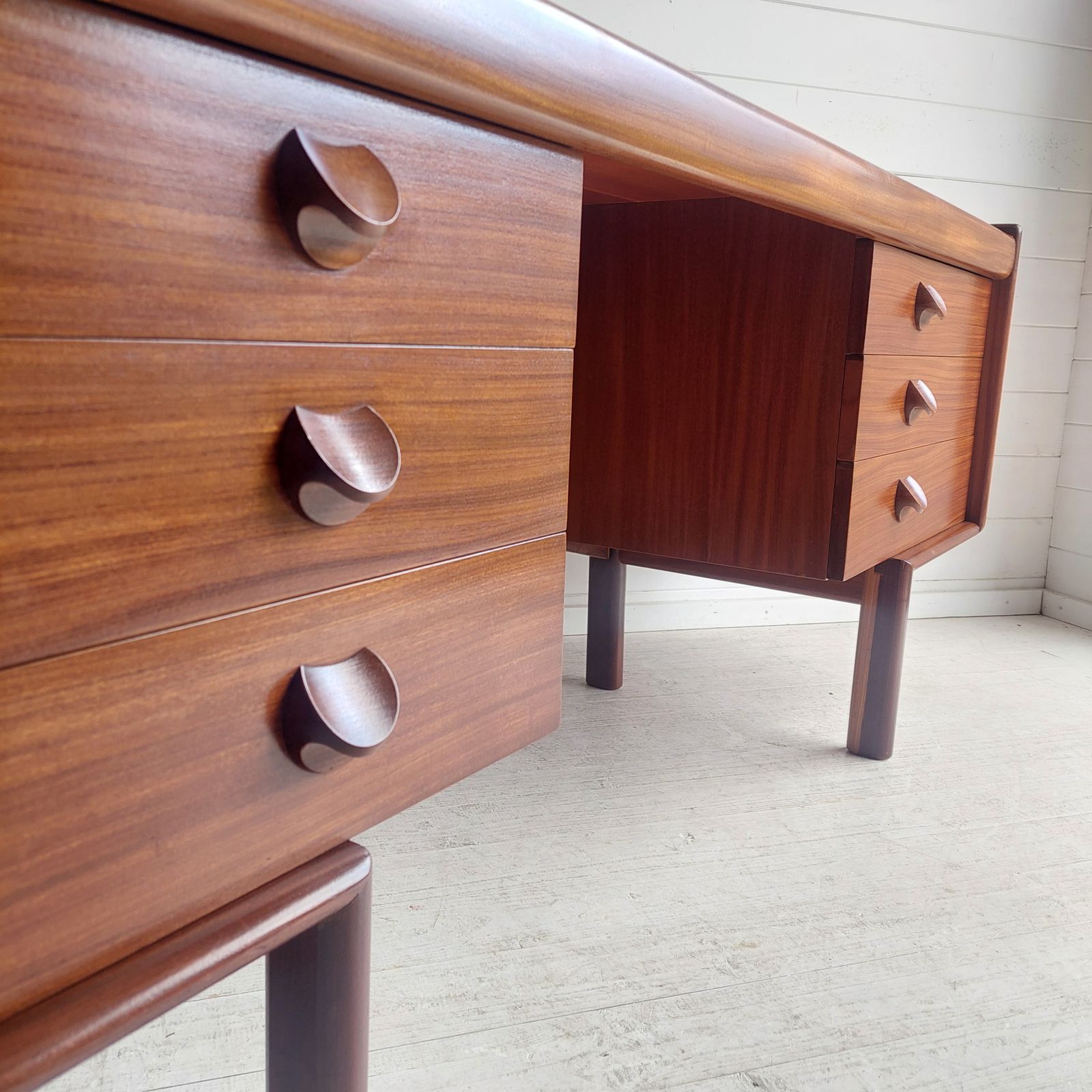 photo for sale Mid Century Teak Dressing Table  Desk By White And Newton, 1960s England