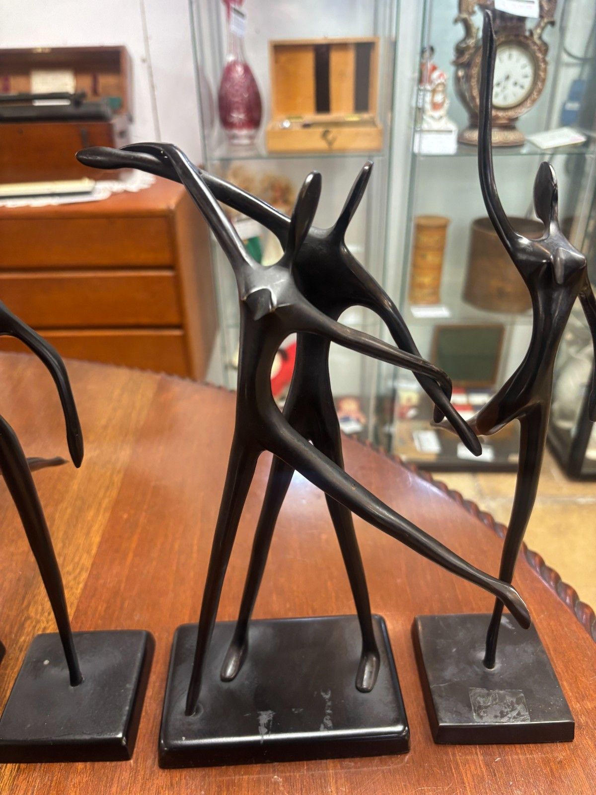 Set Of Four Vintage Swedish Bodrul Khalique Bronze Ballet Dancer Figures photo Art