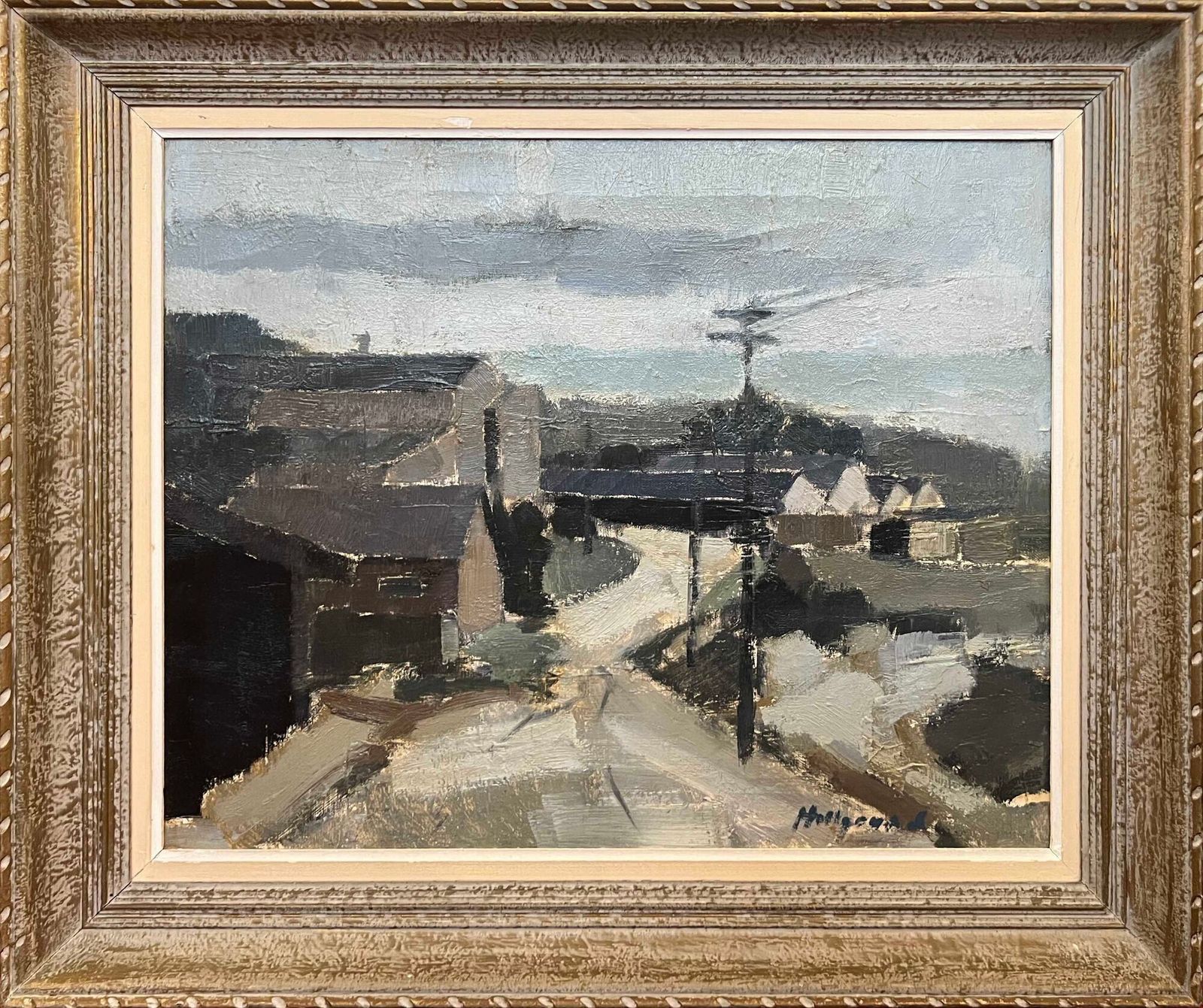 'Road Through The Village' By Bengt Hillgrund (1935–1981)