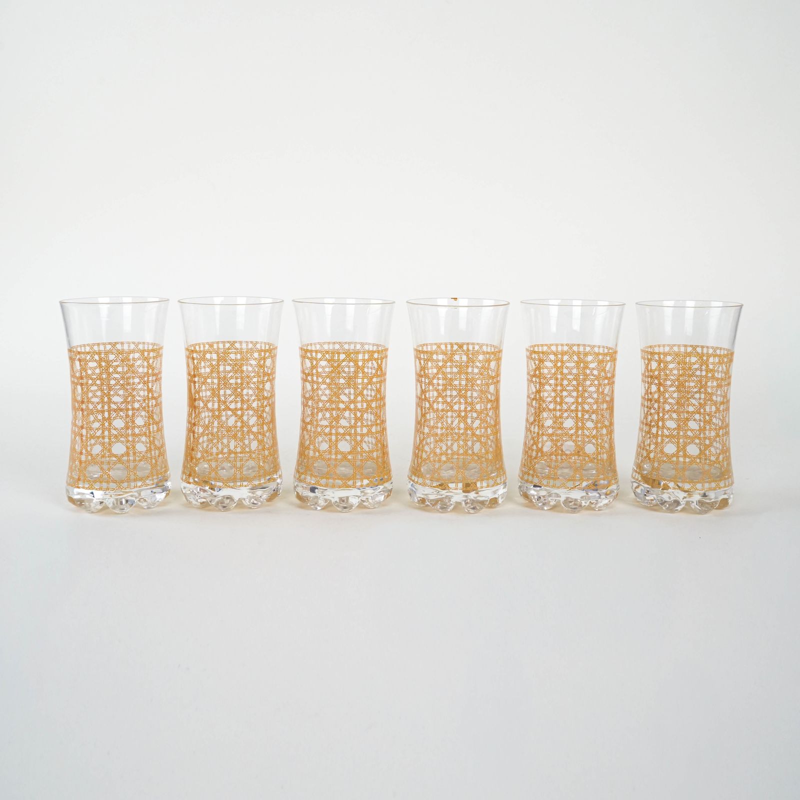 Set Of Six Glasses, Italian Design, 1960s, Manufactured In Italy photo furniture