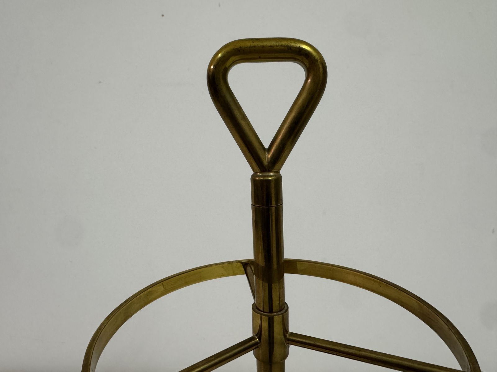 1950s Italian Brass And Iron Umbrella Stand photo for sale