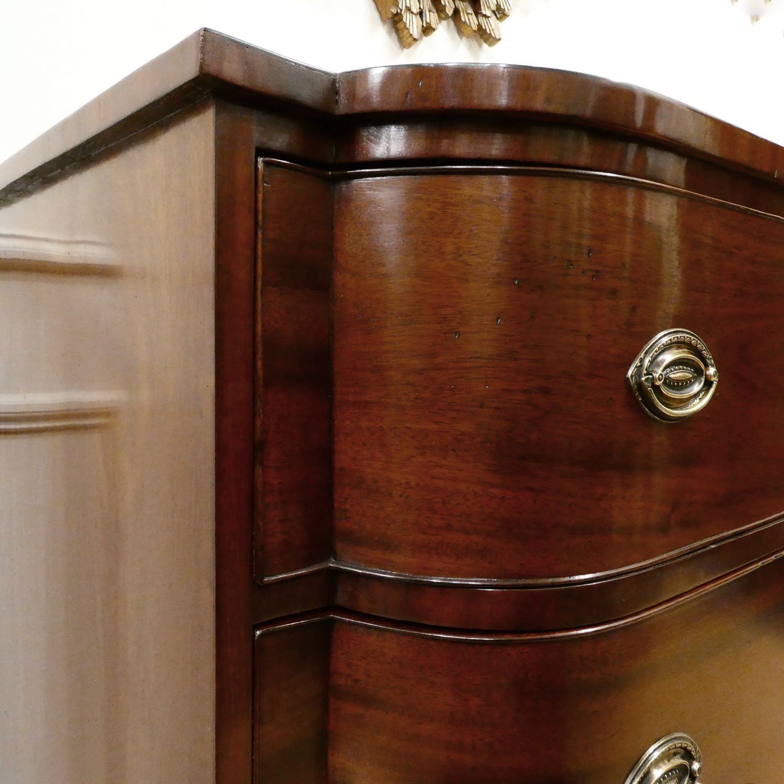 Regency Mahogany Bow Fronted Chest Of Drawers photo 1925.0