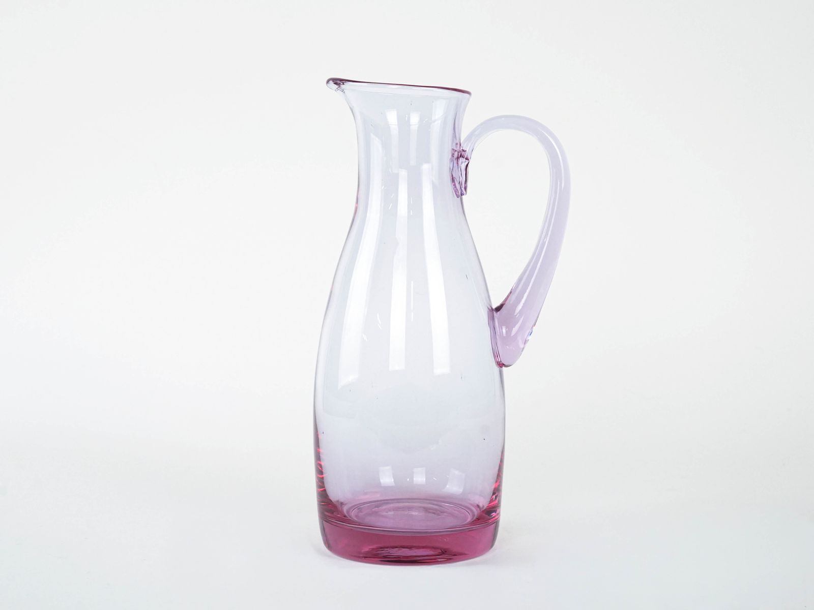 Pink Glass Jug, Italian Design, 1970s, Made In Italy photo Home Decor