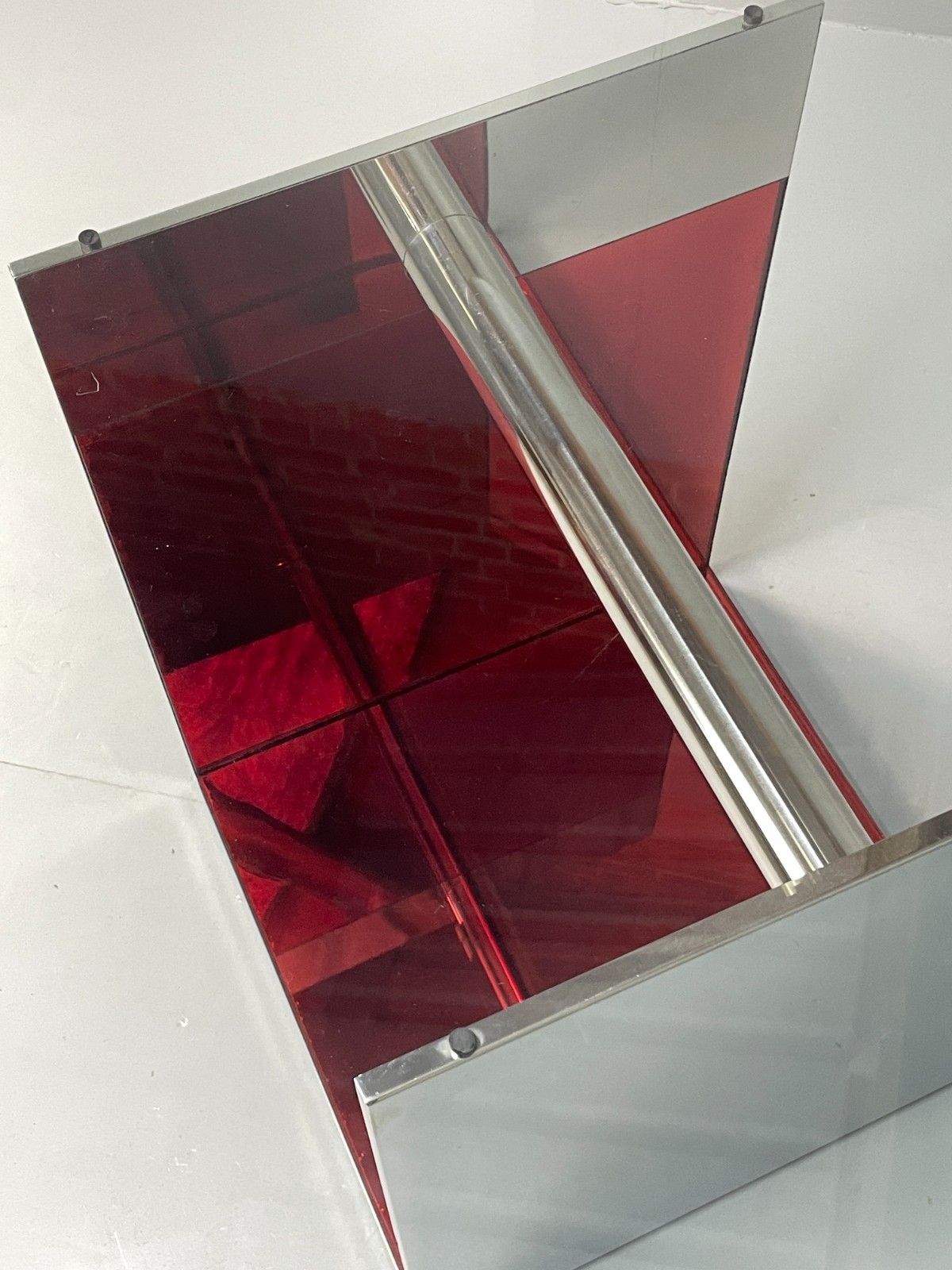 Furniture Italian Glass Dining Table By Gabriele Buratti For Acerbis Modern Eb11492  Mwoo photo