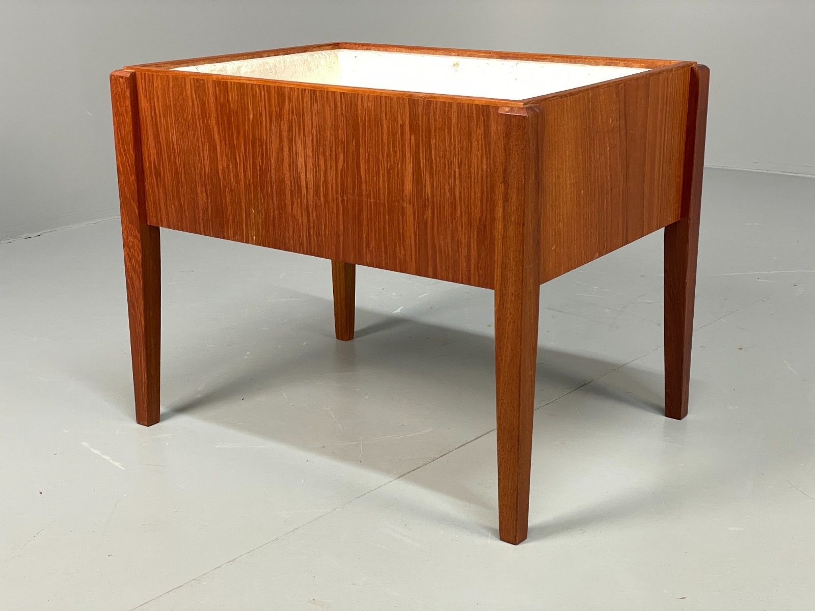 Vintage Teak Flower Planter Drinks Cooler Danish 1960s Mid Century Eb11494 Mwoo photo furniture